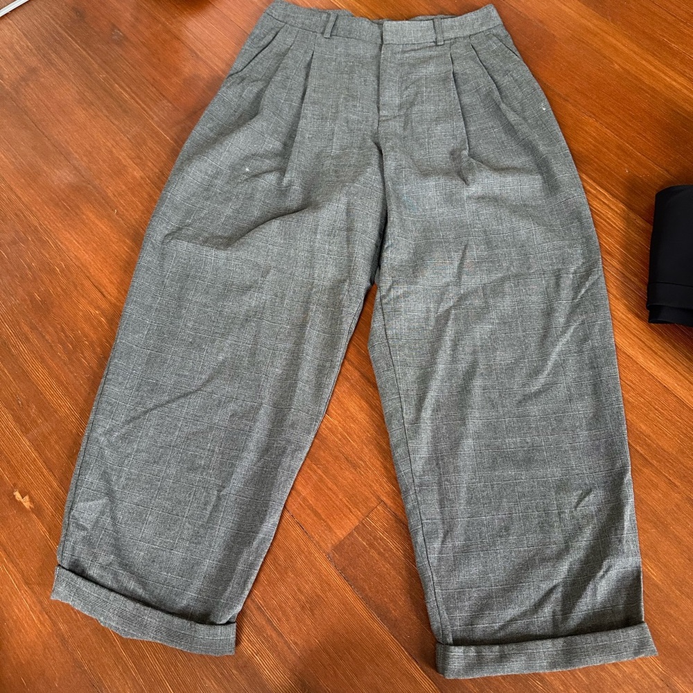 Topshop Cropped Wide Leg Trouser